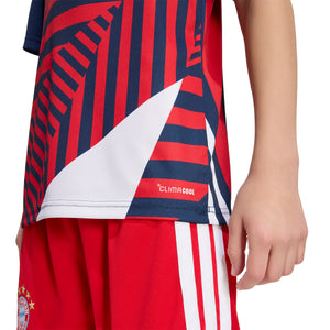 ADI JR BAYERN 26-27 PRE-MATCH JERSEY NIGHT INDIGO/BETTER SCARLET