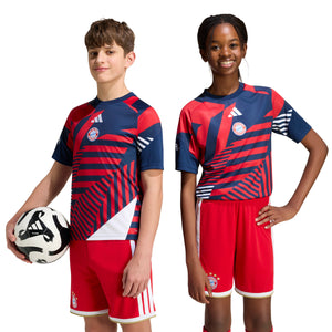 ADI JR BAYERN 26-27 PRE-MATCH JERSEY NIGHT INDIGO/BETTER SCARLET