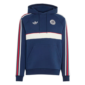 ADI BAYERN 26-27 ORIGINALS HOODIE NIGHT INDIGO/CORE WHITE
