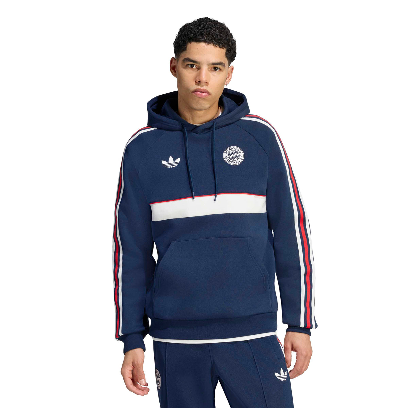 ADI BAYERN 26-27 ORIGINALS HOODIE NIGHT INDIGO/CORE WHITE