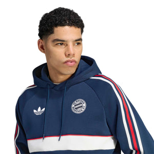 ADI BAYERN 26-27 ORIGINALS HOODIE NIGHT INDIGO/CORE WHITE