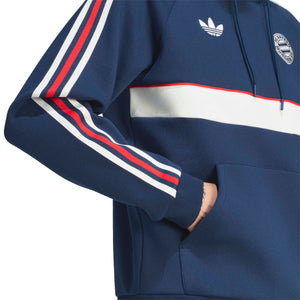 ADI BAYERN 26-27 ORIGINALS HOODIE NIGHT INDIGO/CORE WHITE
