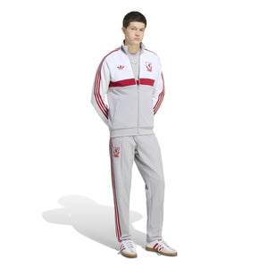 ADI LIVERPOOL 26-27 ORIGINALS TRACK JACKET WHITE/GREY TWO