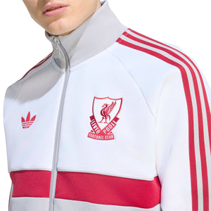 ADI LIVERPOOL 26-27 ORIGINALS TRACK JACKET WHITE/GREY TWO