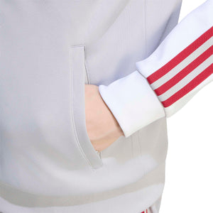 ADI LIVERPOOL 26-27 ORIGINALS TRACK JACKET WHITE/GREY TWO