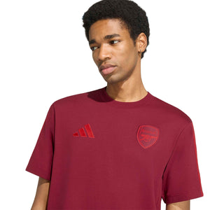 ADI ARSENAL 26-27 DNA TEE TEAM COLL BURGUNDY