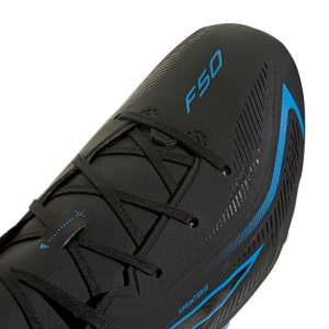 ADI JR F50 HYPERFAST LEAGUE FG CORE BLACK/LUCID RAY BLUE