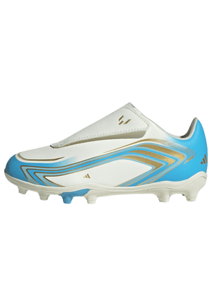 ADI JR F50 MESSI CLUB VEL FG IVORY/SEMI BLUE