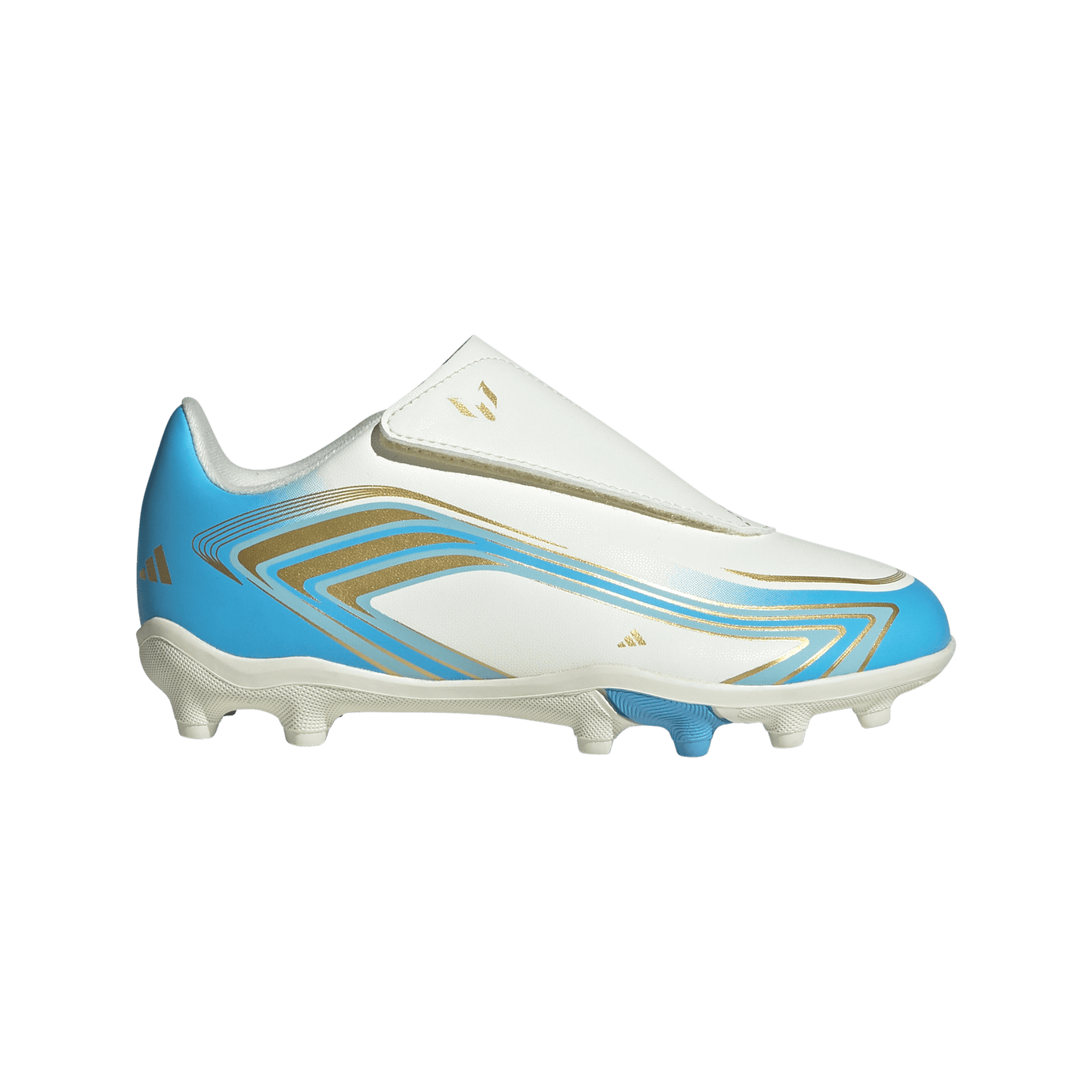 ADI JR F50 MESSI CLUB VEL FG IVORY/SEMI BLUE
