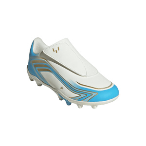ADI JR F50 MESSI CLUB VEL FG IVORY/SEMI BLUE