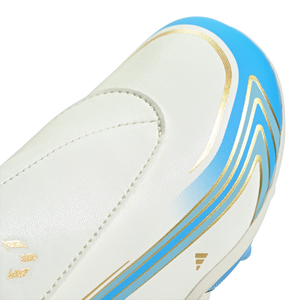 ADI JR F50 MESSI CLUB VEL FG IVORY/SEMI BLUE