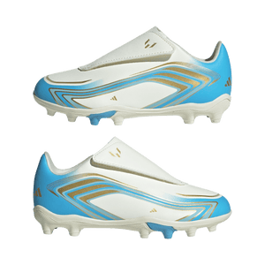 ADI JR F50 MESSI CLUB VEL FG IVORY/SEMI BLUE
