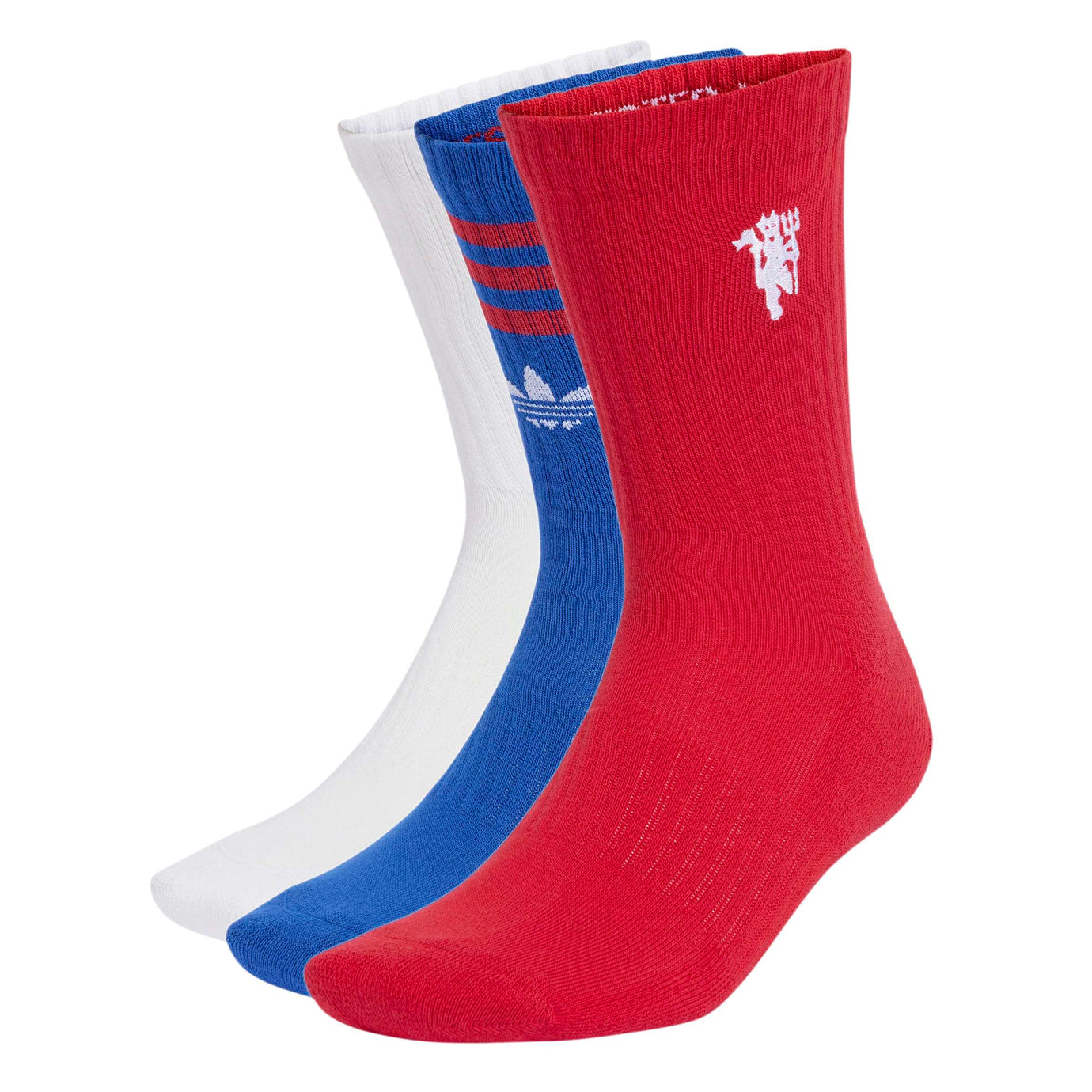 ADI MAN U 26-27 SOCKS MUFC RED/ROYAL BLUE