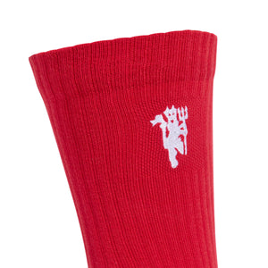ADI MAN U 26-27 SOCKS MUFC RED/ROYAL BLUE