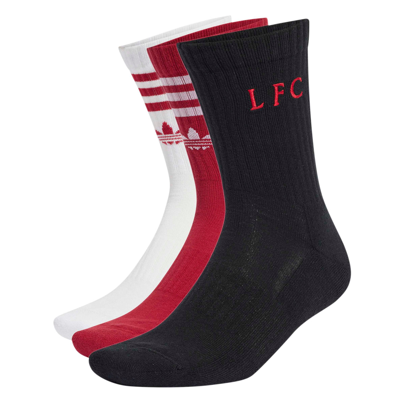 ADI LIVERPOOL 26-27 SOCKS BLACK/ANTIVE MAROON