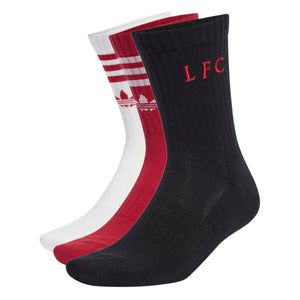 ADI LIVERPOOL 26-27 SOCKS BLACK/ANTIVE MAROON