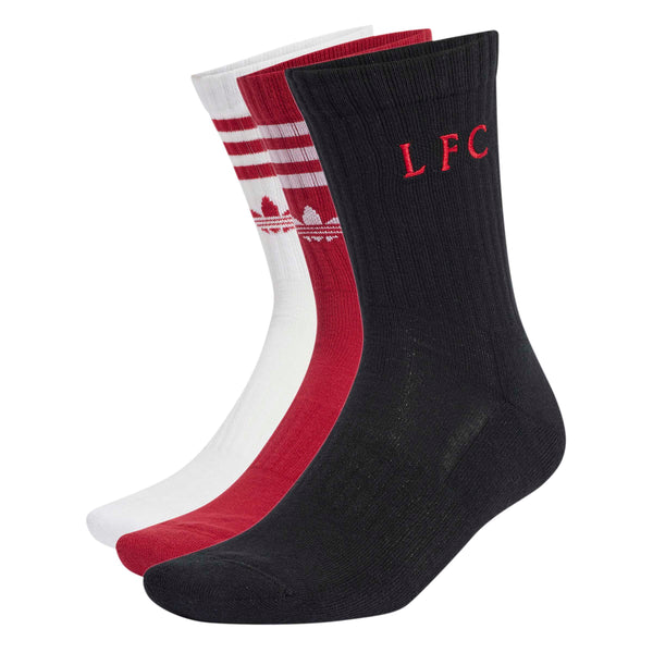 ADI LIVERPOOL 26-27 SOCKS BLACK/ANTIVE MAROON