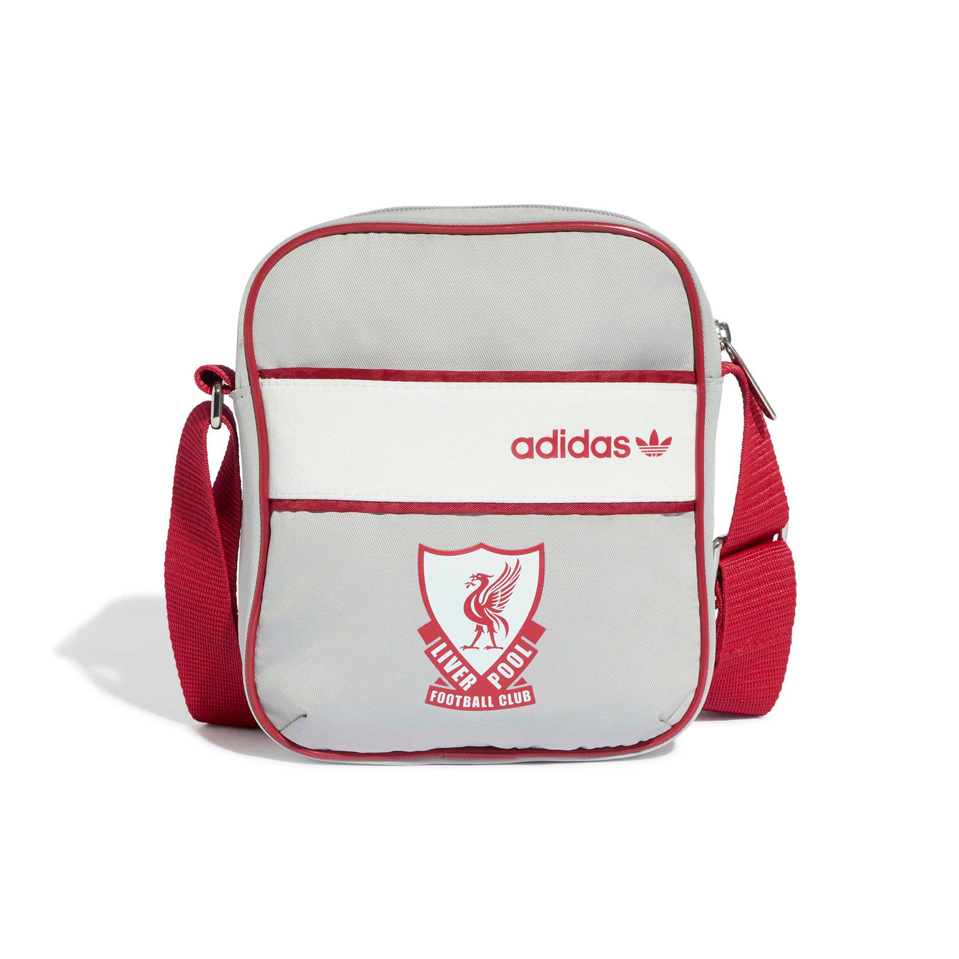 ADI LIVERPOOL 26-27 FESTIVAL BAG GREY TWO/STRAWBERRY RED