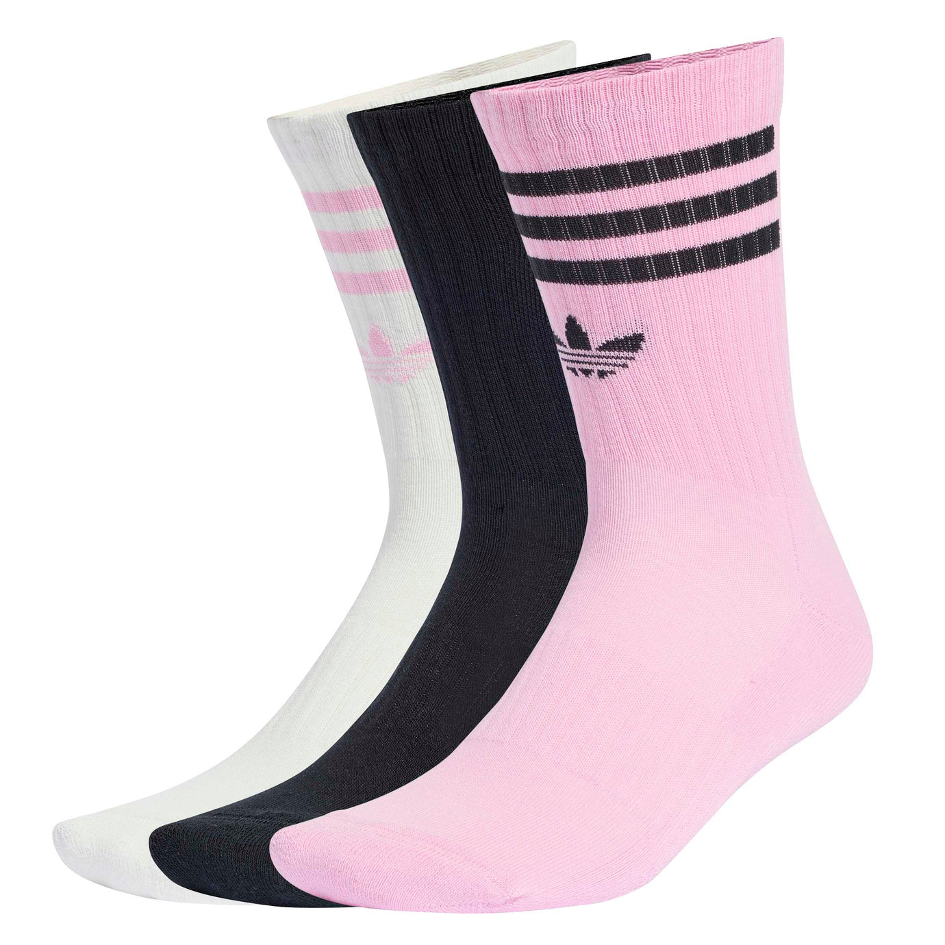 ADI JUVE 26-27 SOCKS BLACK/TRUE PINK