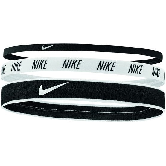 NIKE MIXED WIDTH HAIRBANDS BLACK/WHITE 3p.