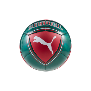 PUMA PORTUGAL WC26 CULTURE MINI BALL CLUB RED/GREEN LAGOON