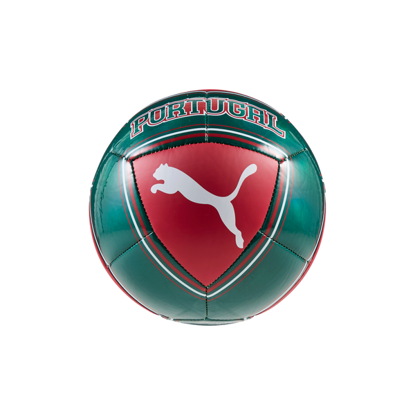 PUMA PORTUGAL WC26 CULTURE MINI BALL CLUB RED/GREEN LAGOON