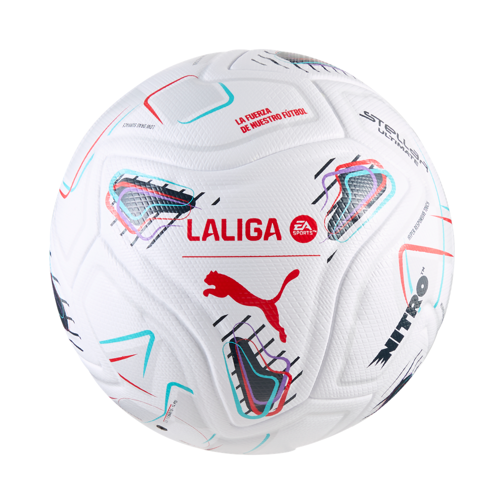 PUMA STELLAR LA LIGA 26-27 ULTIMATE BALL WHITE/MULTICOLOR