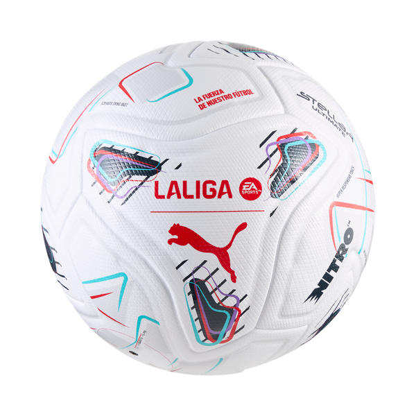 PUMA STELLAR LA LIGA 26-27 ULTIMATE BALL WHITE/MULTICOLOR