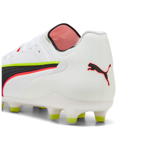 PUMA KING 20 ULTIMATE FG WHITE/GLOWING RED/YELLOW ALERT