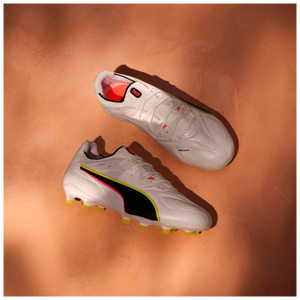 PUMA KING 20 ULTIMATE FG WHITE/GLOWING RED/YELLOW ALERT