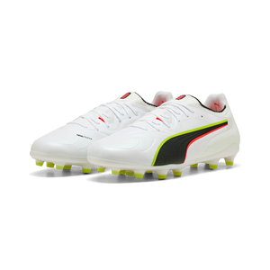 PUMA KING 20 ULTIMATE FG WHITE/GLOWING RED/YELLOW ALERT
