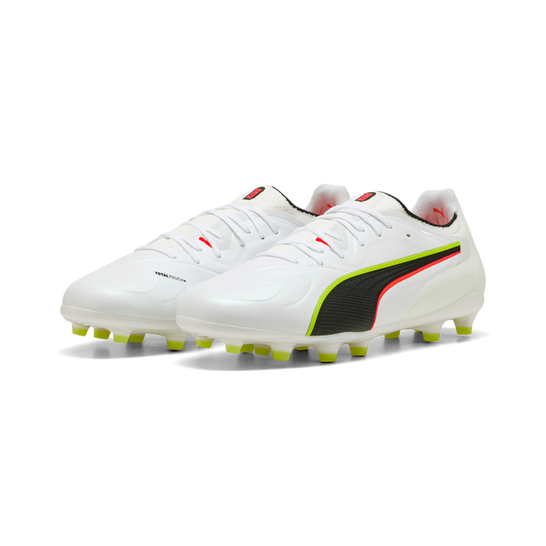 PUMA KING 20 ULTIMATE FG WHITE/GLOWING RED/YELLOW ALERT