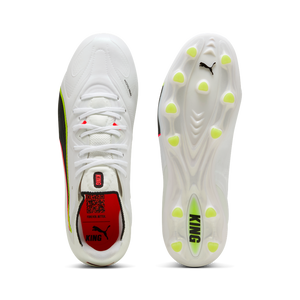 PUMA KING 20 ULTIMATE FG WHITE/GLOWING RED/YELLOW ALERT