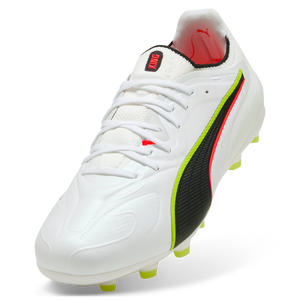 PUMA KING 20 ULTIMATE FG WHITE/GLOWING RED/YELLOW ALERT