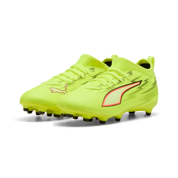 PUMA JR ULTRA 6 MATCH FG YELLOW ALERT/GLOWING RED