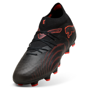 PUMA JR FUTURE 9 PRO FG BLACK/GLOWING RED