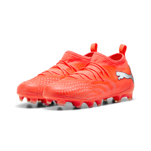PUMA JR FUTURE 9 MATCH FG GLOWING RED/SILVER