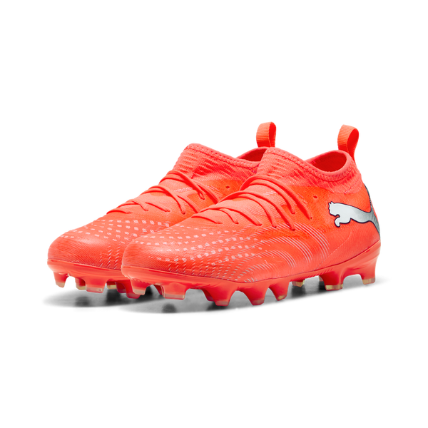 PUMA JR FUTURE 9 MATCH FG GLOWING RED/SILVER