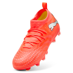 PUMA JR FUTURE 9 MATCH FG GLOWING RED/SILVER