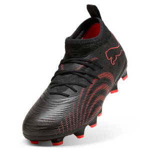 PUMA JR FUTURE 9 MATCH FG BLACK/GLOWING RED
