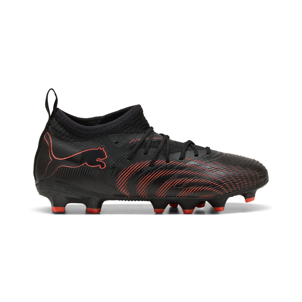 PUMA JR FUTURE 9 MATCH FG BLACK/GLOWING RED