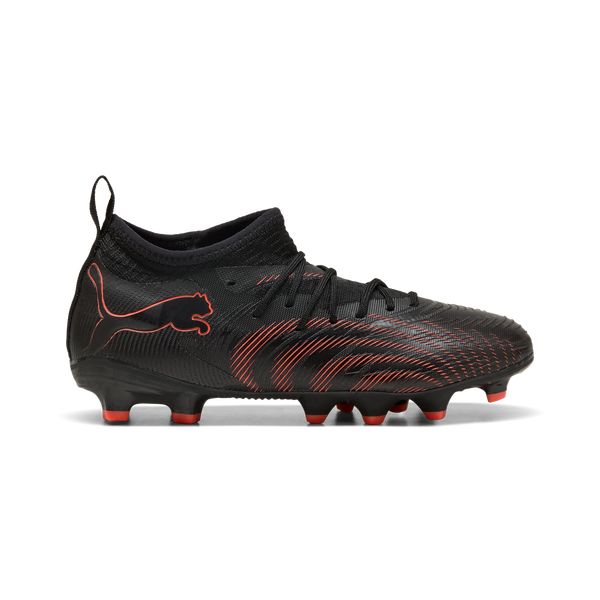 PUMA JR FUTURE 9 MATCH FG BLACK/GLOWING RED