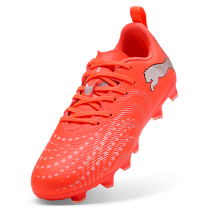PUMA JR FUTURE 9 PLAY FG GLOWING RED/SILVER