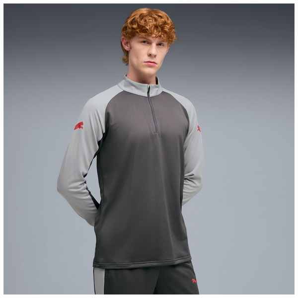 PUMA INDIVIDUAL LIGA ZIP TOP DUSKY GRAY/GRAY ECHO