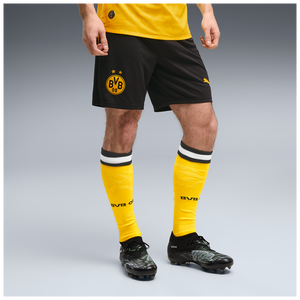 PUMA DORTMUND 26-27 HOME SHORT BLACK/FASTER YELLOW