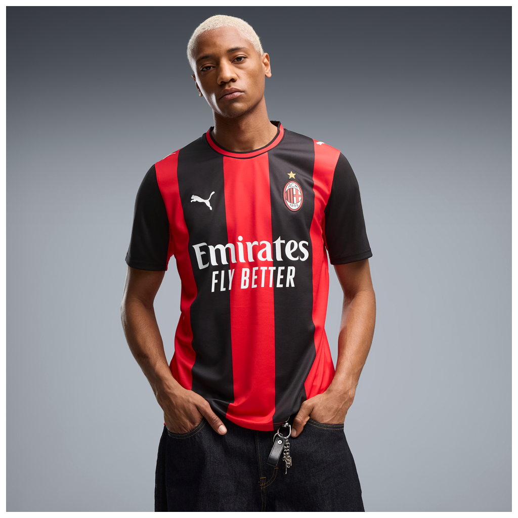 PUMA MILAN 26-27 HOME JERSEY BLACK/FOR ALL TIME RED