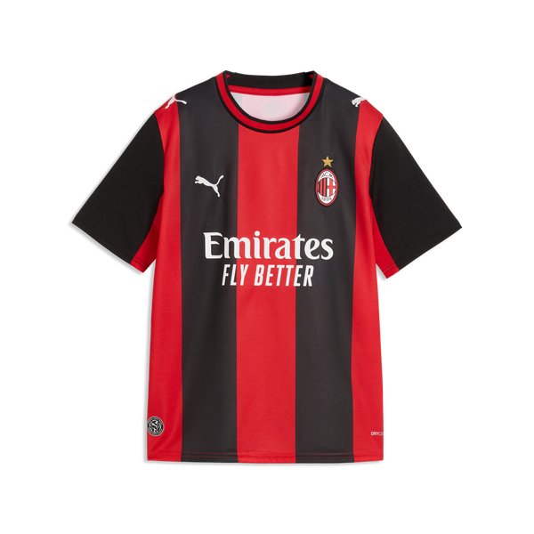 PUMA JR MILAN 26-27 HOME JERSEY BLACK/FOR ALL TIME RED