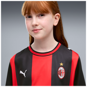 PUMA JR MILAN 26-27 HOME JERSEY BLACK/FOR ALL TIME RED
