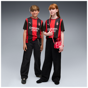 PUMA JR MILAN 26-27 HOME JERSEY BLACK/FOR ALL TIME RED