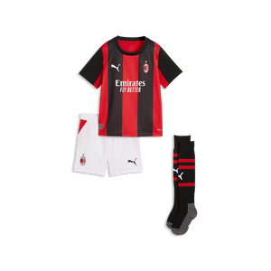 PUMA JR MILAN 26-27 HOME MINIKIT BLACK/FOR ALL TIME RED